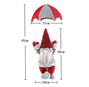 Décorations de scène de Noël, Père Noël sans visage en parachute, décorations de fenêtre de Noël, cadeaux décoratifs - Product Image 6