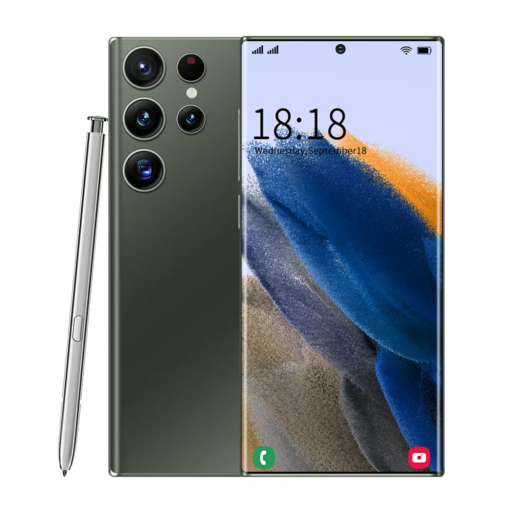 Speciale Aanbieding S23 Ultra Originele 16Gb + 1Tb 7.3-Inch Android 12 Face Unlock Full Display 5G Mobiele Telefoon Smartphone Mobiele Telefoon