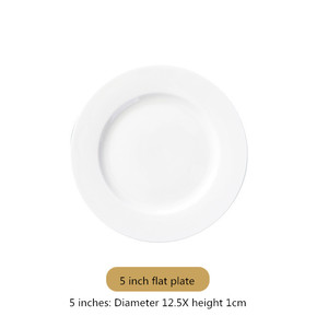 Plats occidentaux en céramique blanche pour une utilisation dans un restaurant d'hôtel sous une assiette - Product Image 5