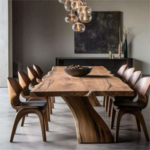 Tùy Chỉnh Rắn Gỗ Nhà Phòng Ăn 4 ~ 6 Chỗ Ngồi Bàn Ăn Văn Phòng Bàn Thiết Lập - Product Image 2