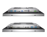 Layar PC Panel Industri PCAP 15 Inci Komputer Tanpa Kipas Terintegrasi Layar Sentuh Kapasitif Intel I3/I5/I7 SSD