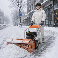 Souffleuse à neige autotractée robuste, balayeuse et déneigeuse, moteur Loncin 420cc 15HP, certifiée EPA, pour usage commercial