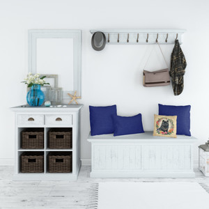 Coussin décoratif noir Chow Chow et fleurs - Product Image 2