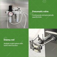 Machine quantitative de remplissage de saucisse de sang entièrement électrique automatique à piston