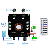 XH-A126 160Wx2 Blue Tooth 5.0 carte amplificateur de puissance numérique stéréo TDA7498E amplificateurs AUX TF AMP télécommande 12v 24v