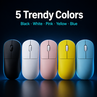 W200 2.4G Mouse Nirkabel 3 Tombol Optik Klik Senyap Ergonomis ABS dengan Penerima USB untuk Komputer Kantor Rumah