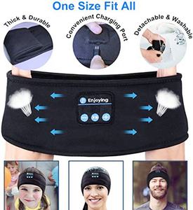 سماعة رأس للنوم على شكل رباط شعر لاسلكية <span class=keywords><strong>2</strong></span> في 1 بتقنية البلوتوث للرياضات الخارجية والموسيقى - Product Image 4