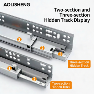 AOLISHENG תפס סגירה רכה נסתרת למגירה סִגְנוֹן חומרה לארון - Product Image 4