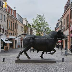 تمثال حيوان معدني بالحجم الطبيعي تمثال من النحاس الأصفر تمثال برونزي للحديقة في الهواء الطلق - Product Image 3