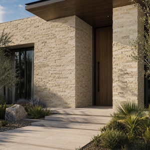 Lastra di Travertino Mediterraneo per Rivestimento Esterno, Superficie Levigata, Resistente agli Acidi - Product Image 4
