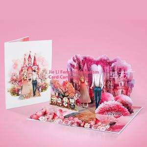 Tarjeta de felicitación estéreo 3D transfronteriza personalizada 'Love is Air', papel hecho a mano, tarjeta de San Valentín, regalo para parejas de 'Land Love' - Product Image 5