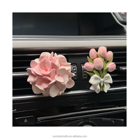 Diffuseur de parfum en pierre de gypse céramique naturelle pour voiture, à clipser sur la grille d'aération, pour huiles essentielles, vente en gros