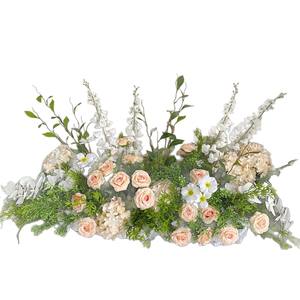 Fleurs artificielles en gros, aspect naturel, pour allée, hydrangea blanc, bouquet de fleurs pour mariage - Product Image 6