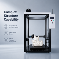 Nouvelle imprimante 3D industrielle FDM, volume d'impression important 600x600x1200mm, cadre ouvert, accès facile, nivellement automatique, double extrudeur, USB/WiFi