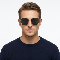 Lunettes de soleil en nylon à monture métallique RTS, designs classiques de haute qualité, lunettes de soleil pour hommes, tendance 2026