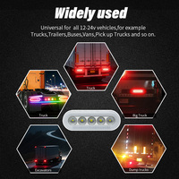 Nouvelle lumière arrière et de freinage intelligente RGB WTTG de 6 pouces pour camion, multifonctionnelle, pour remorque, étanche IP67, garantie 1 an, ajustement universel
