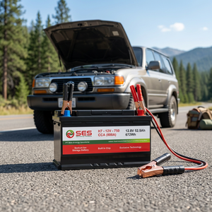 Batterie LiFePO4 liquide SES H7 12,8V 52,5Ah 672Wh pour automobile, 5000 cycles, puce intégrée, stockage d'énergie, 0~60°C, 6KG, 200x240x540mm - Product Image 4