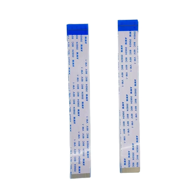 Custom 15cm FFC 80C 60V VW-1 Pitch Awm 20624 Flat Copper Cable Assembly Rubber for Automobile Electronic 15cm Wiring Harness