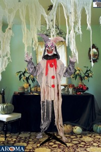 Aroma - Decoración <span class=keywords><strong>de</strong></span> <span class=keywords><strong>Payaso</strong></span> <span class=keywords><strong>Animado</strong></span> <span class=keywords><strong>de</strong></span> Halloween <span class=keywords><strong>de</strong></span> 5.5 Pies <span class=keywords><strong>de</strong></span> Altura con Ojos Iluminados, Sonido <span class=keywords><strong>de</strong></span> Risa y Cuerpo Móvil - Product Image 2