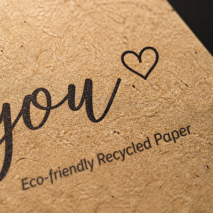 Custom Kraft Paper Thank You <b>Card</b> Embossed Digital Printed <b>Gift</b> Packing <b>Card</b> Business Thank You Note - Product Image 5