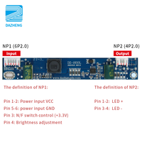 Haute qualité 12W LED plaque à courant constant DZ-1830L 10.1 à 24 pouces LCD TV rétro-éclairage affichage panneau à faible consommation