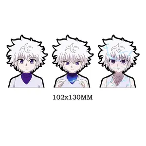 Hunterxhunter 3D Motion Stickers Anime Decor characla Zoldyck 3D lenticolare Sticker per auto Laptop Decor Gift