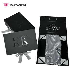 Cajas de Regalo Cuadradas Magnéticas de Lujo Personalizadas, Ecológicas, con Cinta, Cartón Rígido, Impresión UV, Portátiles, para Pelucas y Cabello - Product Image 3