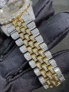 นาฬิกาควอตซ์สแตนเลสสตีลของผู้ชายสุดหรูนาฬิกากันน้ำมีสไตล์อุปกรณ์เสริมทันสมัยนาฬิกาเคลื่อนไหวอย่างแม่นยำ - Product Image 5