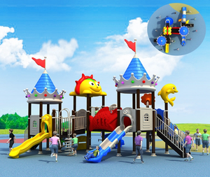 Hệ thống chơi ngoài trời vui nhộn khổng lồ với nhiều Slide nhựa cho trường mầm non công viên thành phố bảo hành 1-3 năm - Product Image 4