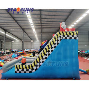 Tobogán Inflable Comercial con Temática <span class=keywords><strong>de</strong></span> Autos <span class=keywords><strong>de</strong></span> Carreras, Tobogán Acuático Inflable para Niños, Castillo Inflable <span class=keywords><strong>en</strong></span> <span class=keywords><strong>Venta</strong></span> - Product Image 4