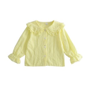 Child Star Circle Baby Girls Shirt Long Sleeve Breathable Lapel Top Spring Autumn Kids Clothing - Product Image 5
