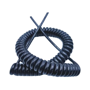 Cable Retráctil en Espiral Personalizado para Máquinas, Revestimiento de Nailon/PVC, Cable de Extensión de 1.5mm y 2.5mm (2.5m-18m) - Product Image 2