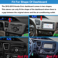 Radio Estéreo para Auto con Android 12.0, Plug and Play para Honda Civic 2012-2015, CarPlay Inalámbrico, Android Auto, GPS