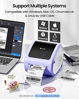 Imprimante d'étiquettes d'expédition Phomemo D520-BT, imprimante thermique sans fil 4x6 pour téléphone et PC, vitesse de 150 mm/s pour Shopify AMZ