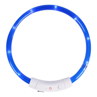 Collier pour chien lumineux de luxe à la mode avec LED pour la marche nocturne en toute sécurité, rechargeable par USB