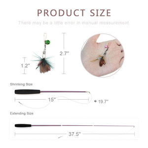 Giocattolo di Lusso per Gatti a Forma di Insetto con Piuma Realistica, Campanello e Piccole Piume, Gioco Interattivo per Animali Domestici, Vendita all'Ingrosso - Product Image 6