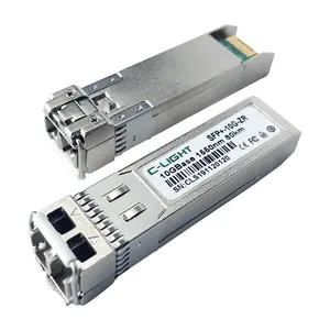 C-LIGHT CLSFPP1510GZR Compatibel Met Aruba Netwerken 10GBASE-ZR Sfp + 1550nm 80Km Dom Networking Fiber Optische Transceiver Module