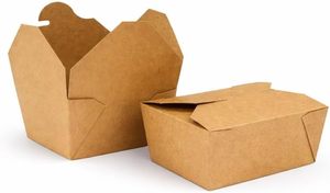 Disposable 28oz Food Container Snap-On <b>Kraft</b> Paper <b>Box</b> for Fried Chicken Fast Food Packing Food - Product Image 1
