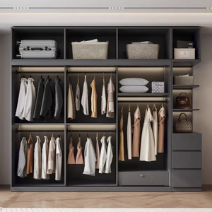 Armario empotrado moderno minimalista de gran venta, muebles de vestidor que ahorran espacio, personalización completa para el hogar - Product Image 3