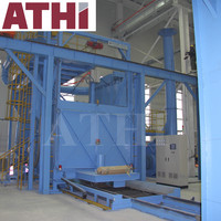 ATHI Q32 Machine de sablage électrique automatique de type table avec pompe moteur, table rotative sur chariot, capacité 30000 kg, contrôlée par PLC, haute performance