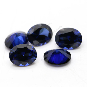 34 #   Pierre de <span class=keywords><strong>saphir</strong></span> bleu, taille ovale, <span class=keywords><strong>saphir</strong></span> bleu <span class=keywords><strong>synthétique</strong></span>, prix par carat - Product Image 3