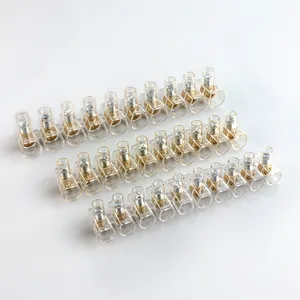 Kaliteli avrupa özellikleri tel bağlayıcı vida-mount bağlayıcı PC plastik 10 direkleri Terminal bloğu şerit