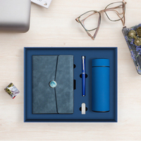 Journal personnalisé A5 en cuir PU, carnet de notes, ensemble cadeau promotionnel pour entreprise et journal intime