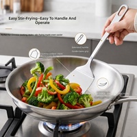 Cuillère à pâtes et soupe personnalisée, écumoire, spatule, spatule ajourée, ustensiles de cuisine en acier inoxydable 201
