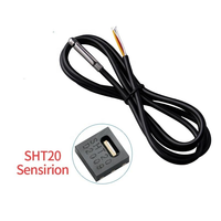 SHT20 SHT30 SHT40 Sensor Suhu dan Kelembaban Tahan Air Baja Tahan Karat Modul I2C Probe Digital 0.5m-6m Akurasi 0.1C