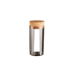 Cork Stopped Flat Bottom Glass Bottle 30mm Diameter High Borosilicate Cylindrical Reagent Storage Container - Product Image 2
