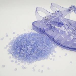 Granulés de PVC souple non toxiques et sans phtalates pour chaussures en gelée pour enfants, granulés de résine PVC transparente comme du cristal, usine - Product Image 1