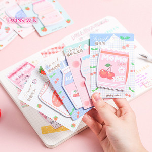 Petites semelles adhésives aux <span class=keywords><strong>fraises</strong></span>, style japonais créatif, pour fruits frais, <span class=keywords><strong>moins</strong></span> <span class=keywords><strong>cher</strong></span>, ensemble de note, ky1484 - Product Image 2