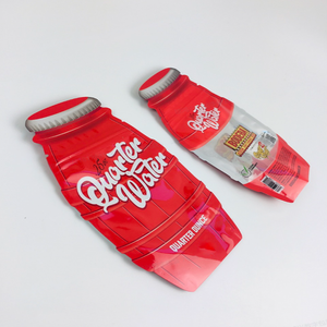 Mùi bằng chứng kích thước tùy chỉnh ăn được Gummies doypack <span class=keywords><strong>Ziplock</strong></span> 3.5 gam Mylar Túi hình dạng đặc biệt chống trẻ em dây kéo Mylar Túi - Product Image 4