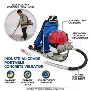 Offre Spéciale : Vibrateur à Béton Portable avec Moteur à Essence 3HP et Arbre Flexible de 2,44m pour l'Aération et le Remplissage du Béton - Product Image 2